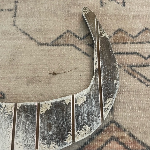 Farmhouse Fetco Home Decor Wild Stag Wood Wall Decoration White antique style - Picture 6 of 11